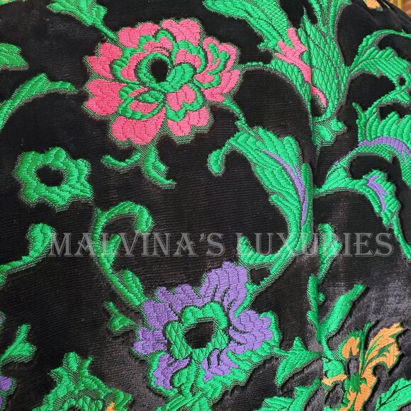 GUCCI JACKET SINGLE BREASTED VELVET JAQUARD FLORAL BLAZER sz IT 40 US 4 - Picture 10 of 14